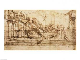 Perspective Study for the Background of The Adoration of the Magi | Obraz na stenu