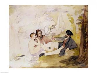 Study for 'Dejeuner sur L'Herbe | Obraz na stenu