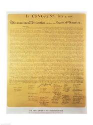 Declaration of Independence of the 13 United States of America of 1776 | Obraz na stenu