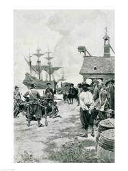The Landing at Jamestown from a Dutch Man-of-War | Obraz na stenu