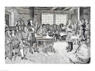 William Penn in Conference with the Colonists | Obraz na stenu