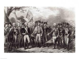 The British Surrendering their Arms to General Washington | Obraz na stenu