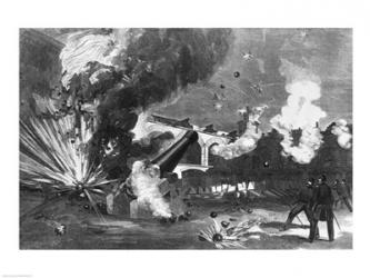 The Interior of Fort Sumter During the Bombardment, 12th April 1861 | Obraz na stenu