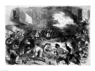 The Sixth Regiment of the Massachusetts Volunteers Firing into the Mob on Pratt Street | Obraz na stenu