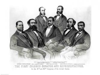 The First Colored Senator and Representatives | Obraz na stenu