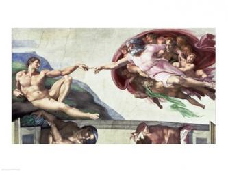 Sistine Chapel Ceiling (1508-12): The Creation of Adam, 1511-12 | Obraz na stenu