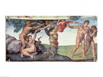 Sistine Chapel Ceiling (1508-12): The Fall of Man, 1510 | Obraz na stenu