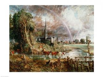 Salisbury Cathedral From the Meadows, 1831 | Obraz na stenu