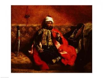 A Turk smoking sitting on a sofa, c.1825 | Obraz na stenu