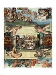 Sistine Chapel Ceiling (1508-12): The Sacrifice of Noah, 1508-10 | Obraz na stenu