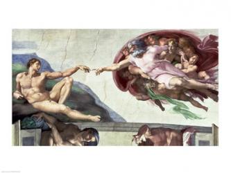 Sistine Chapel Ceiling (1508-12): The Creation of Adam, 1511-12 | Obraz na stenu