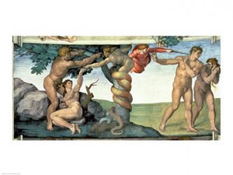 Sistine Chapel Ceiling (1508-12): The Fall of Man, 1510 | Obraz na stenu