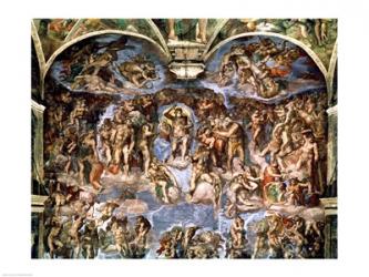Last Judgement, from the Sistine Chapel, 1538-41 | Obraz na stenu