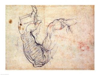 Preparatory Study for the Arm of Christ in the Last Judgement, 1535-41 | Obraz na stenu