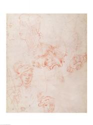 Studies of heads, 1508-12d | Obraz na stenu