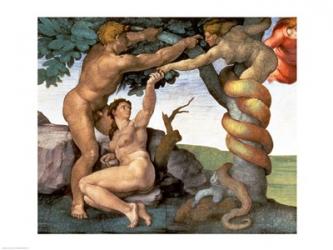 Sistine Chapel Ceiling (1508-12): The Fall of Man, 1510 | Obraz na stenu