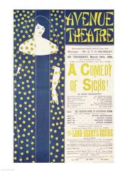 Poster advertising 'A Comedy of Sighs' | Obraz na stenu
