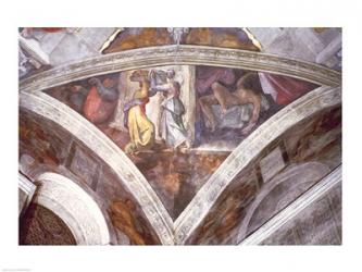 Sistine Chapel Ceiling: Judith Carrying the Head of Holofernes | Obraz na stenu