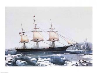 Clipper Ship ""Red Jacket"" in the ice off Cape Horn on her passage from Australia to Liverpool | Obraz na stenu