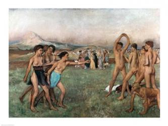 Young Spartans Exercising, c.1860 | Obraz na stenu