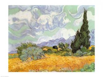 Wheatfield with Cypresses, 1889 | Obraz na stenu