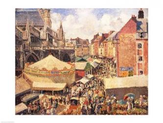 The Fair in Dieppe, Sunny Morning, 1901 | Obraz na stenu