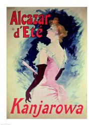 Poster advertising ""Alcazar d'Ete"" starring Kanjarowa | Obraz na stenu