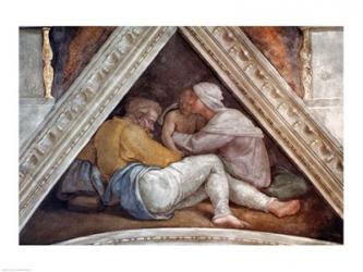 Sistine Chapel Ceiling: The Ancestors of Christ | Obraz na stenu
