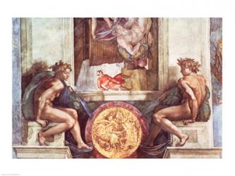 Sistine Chapel Ceiling: Ignudi | Obraz na stenu