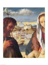 Madonna and Child with St.John the Baptist and a Saint | Obraz na stenu