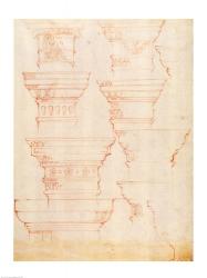 W.18v Study of column capitals | Obraz na stenu