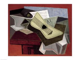 Guitar and Newspaper, 1925 | Obraz na stenu