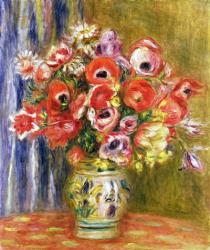 Vase of Tulips and Anemones, c.1895 | Obraz na stenu