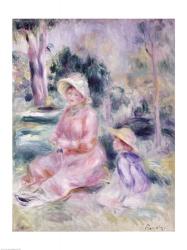 Madame Renoir and her son Pierre, 1890 | Obraz na stenu
