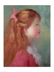 Young girl with Long hair in profile, 1890 | Obraz na stenu