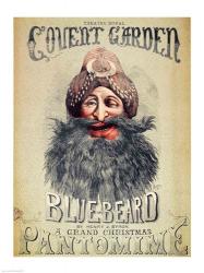 Poster for a Christmas pantomime of 'Blue Beard' | Obraz na stenu