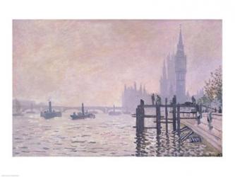 The Thames below Westminster, 1871 | Obraz na stenu