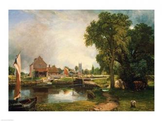 Dedham Lock and Mill, 1820 | Obraz na stenu
