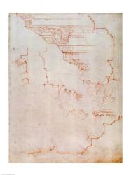 Inv. 1859 6-25-560/2. R. (W.19) Drawing of architectural details | Obraz na stenu