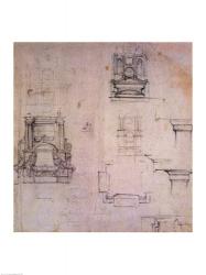 Inv. 1859 6-25-545. R. (W. 25) Designs for tombs | Obraz na stenu