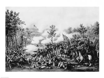 The Death of General James B. Mcpherson at The Battle of Atlanta | Obraz na stenu