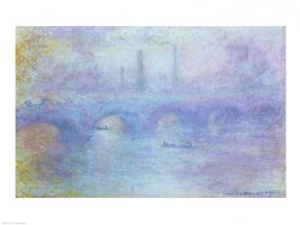 Waterloo Bridge, Effect of Fog, 1903 | Obraz na stenu