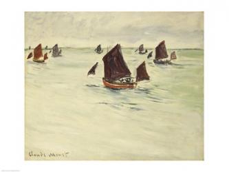 Fishing Boats on the Large de Pourville, 1882 | Obraz na stenu