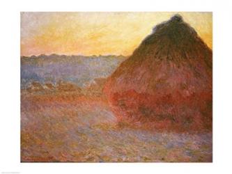 Haystacks, Pink and Blue Impressions, 1891 | Obraz na stenu