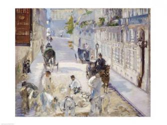 The Rue Mosnier with Workmen, 1878 | Obraz na stenu