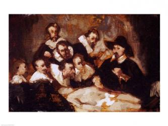 The Anatomy Lesson, after Rembrandt, c.1856 | Obraz na stenu