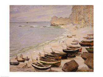 Boats on the Beach at Etretat, 1883 | Obraz na stenu