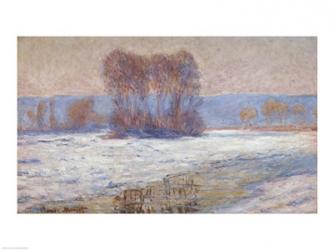 The Seine at Bennecourt, Winter | Obraz na stenu