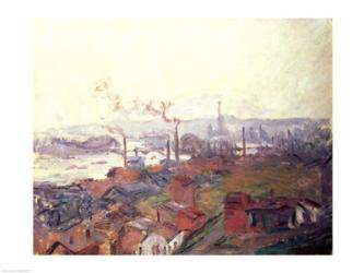 General View of Rouen from St. Catherine's Bank, c.1892 | Obraz na stenu