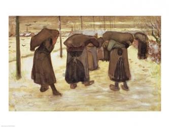 Miners' wives carrying sacks of coal, 1882 | Obraz na stenu